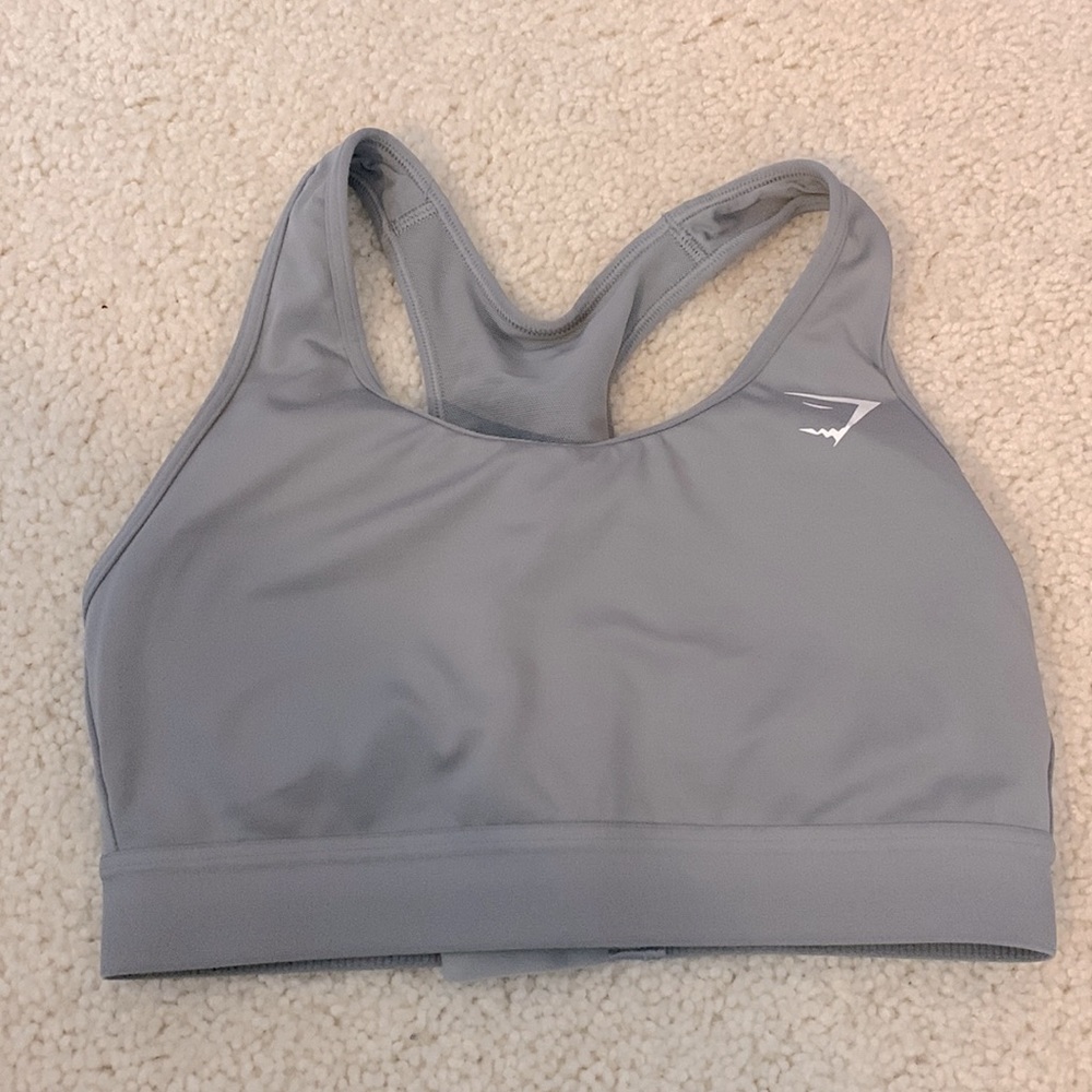 Grey Gymshark Sports Bra, Size XS